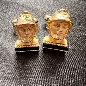 Rare Greek Warrior Cufflinks.